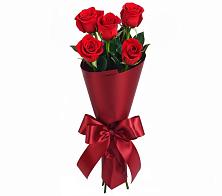 Букет 5 Красных роз Эдлесс Лав в Юровка