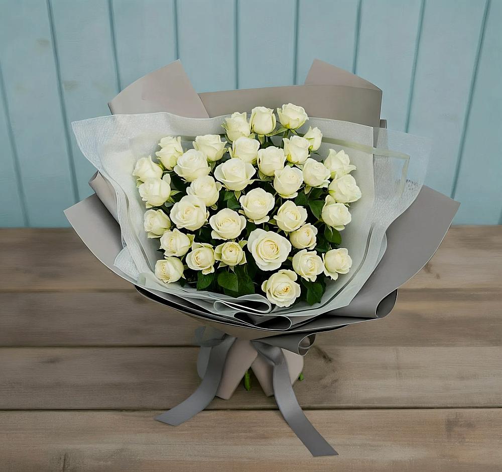 Букет Белоснежная нежность в Юровка