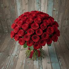 Букет 55 Красных роз Фридом #REPLACE_PRED# Юровка