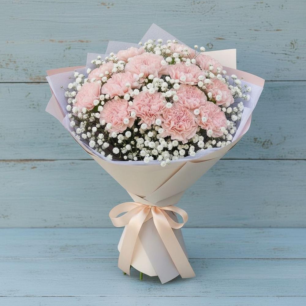 Букет цветов из: Гвоздики в Юровка