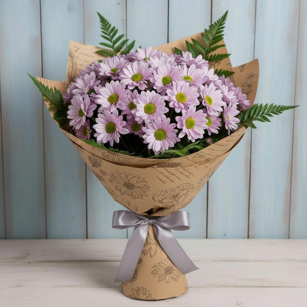 Букет цветов из: Хризантемы в Юровка
