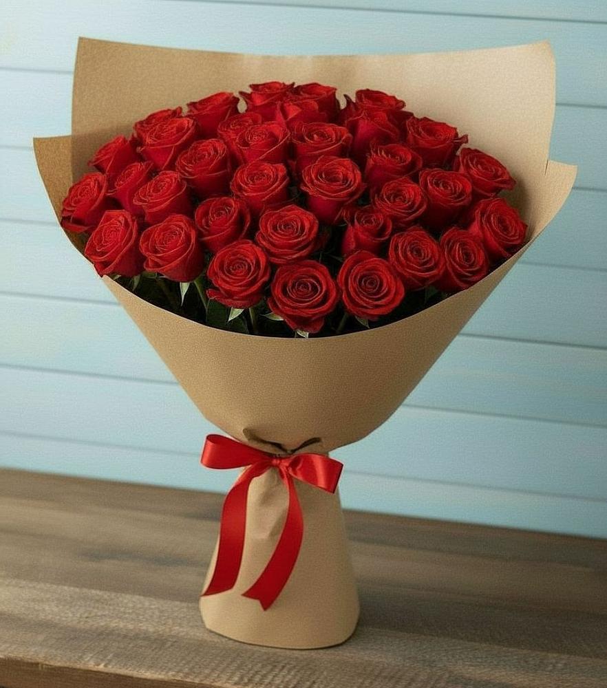 Букет Красные розы Милано в Юровка