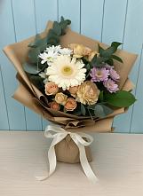 Букет цветов из:  Герберы и Хризантемы в Юровка