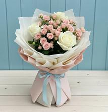 Букет цветов из:  Розы в Юровка