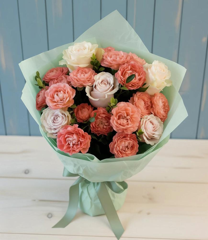 Букет цветов из: Розы в Юровка