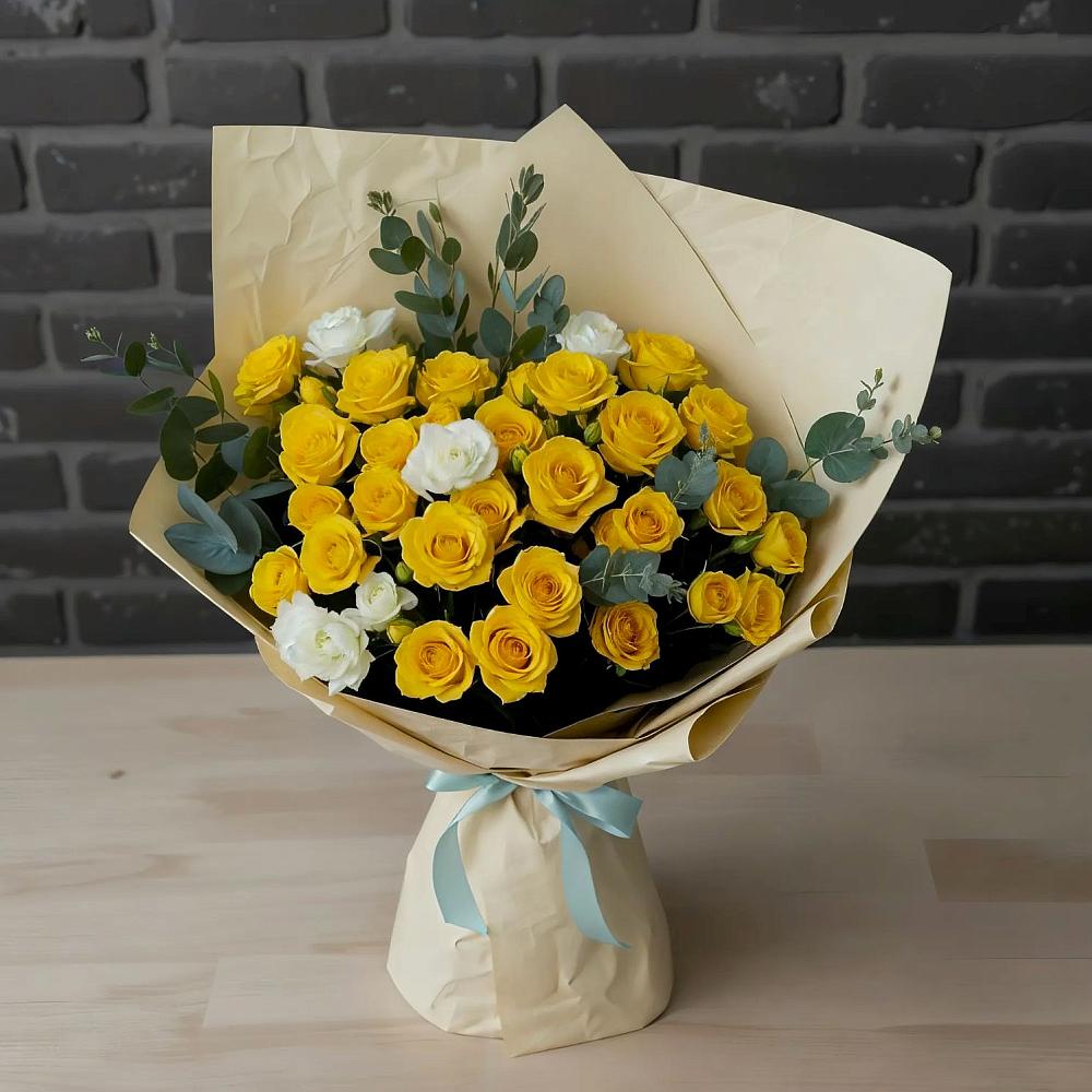 Букет цветов из: Розы в Юровка
