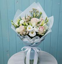 Букет цветов из:  Розы и Лизиантусы #REPLACE_PRED# Юровка