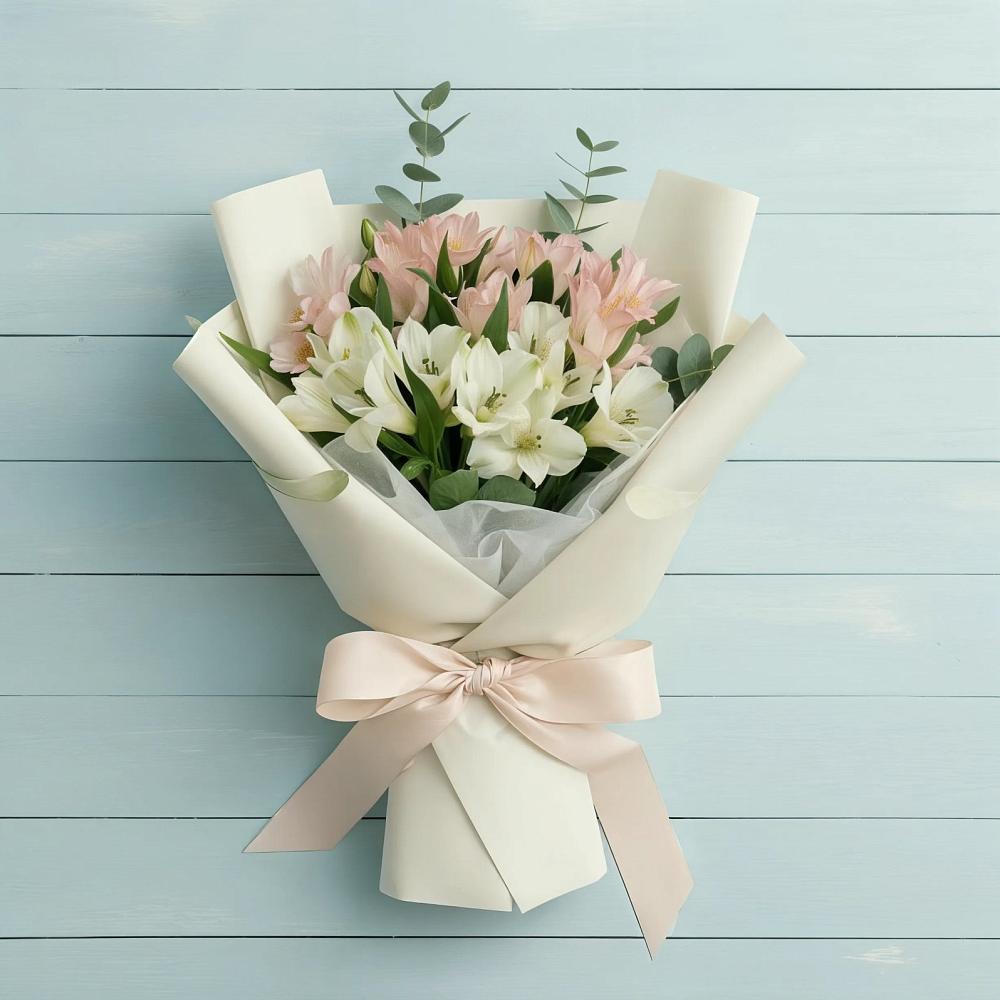 Букет цветов из: Альстромерии в Юровка