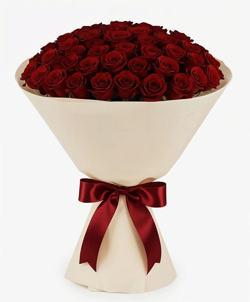 Букет 101 Бордовая роза Блэк Бакарра в Юровка