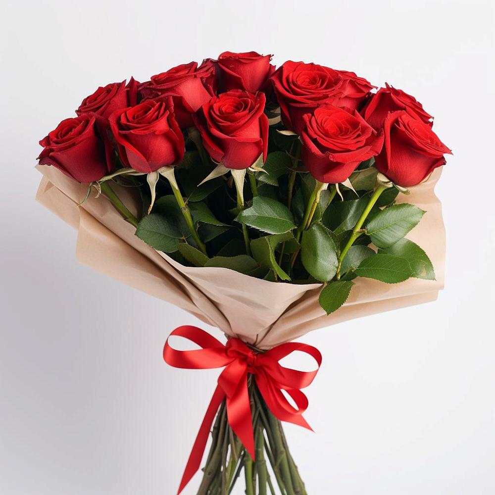 Букет 11 Красных роз Эдлесс Лав в Юровка