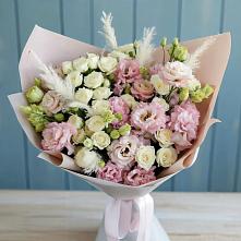 Букет цветов из:  Альстромерии и Розы в Юровка